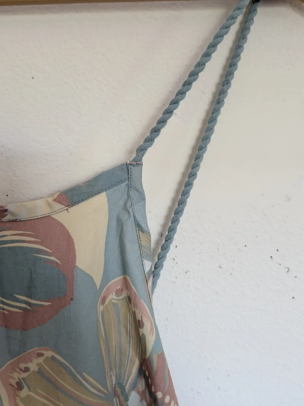 Free People Deserted Island Mini Dress in the saltwater combo colorway.